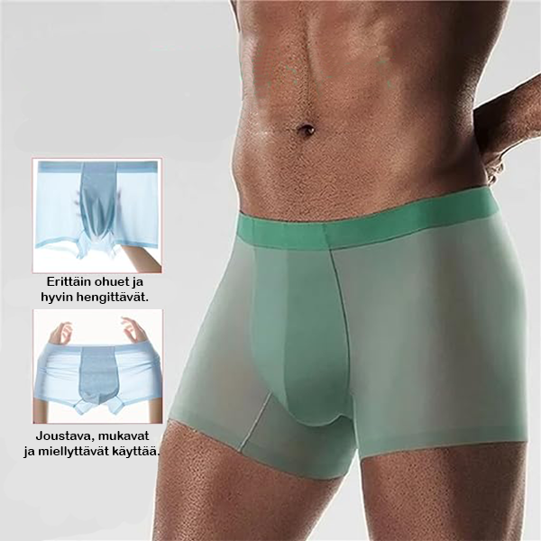 N-Men™ Silkkiset, hengittävät ja mukavat miesten bokserit 4 kpl