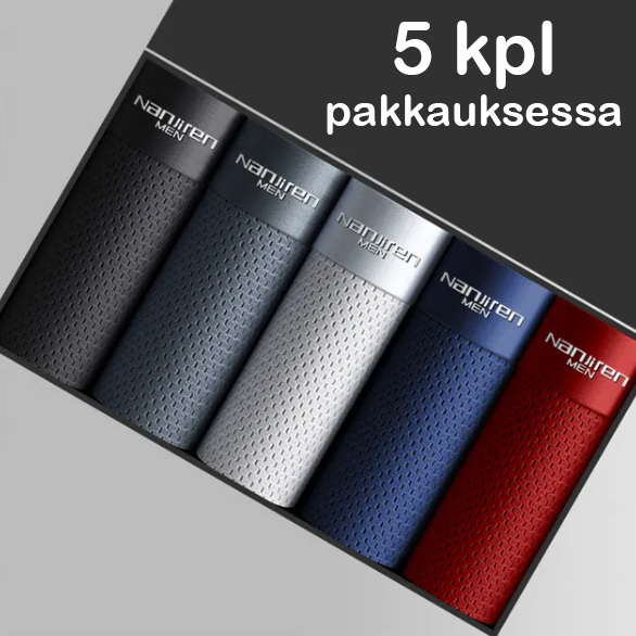 N-Men™ bambukuituiset, seksikkäät ja ohuet miesten bokserit 5 kpl pakkauksessa