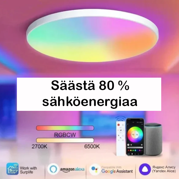 SmartLed™ Älykäs kattolamppu, joka säästää 80 % energiaa!