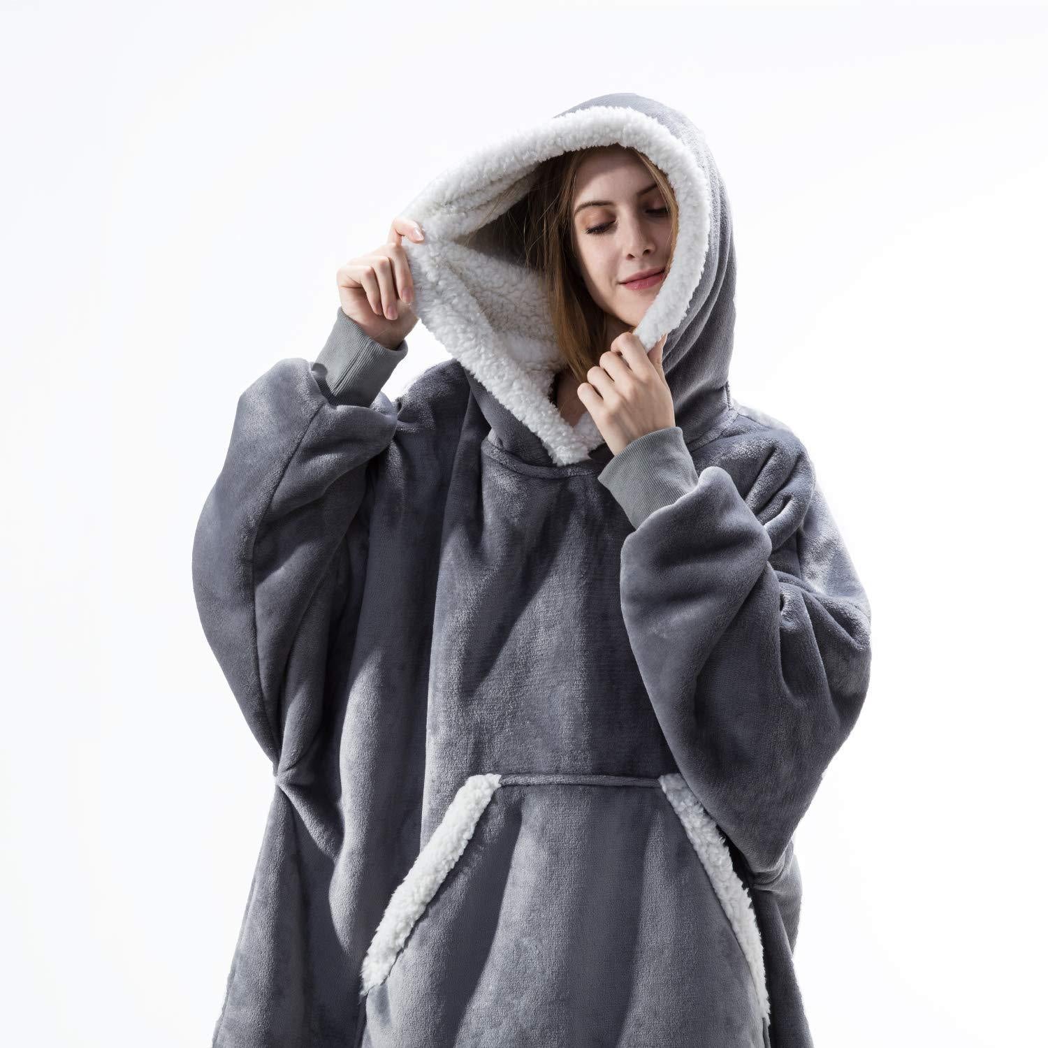 SweetFashion™ Ylisuuri hupparipeitto hihoilla, ilman postikuluja